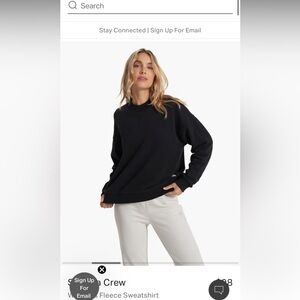 NWT- vuori Sedona sweatshirt small black